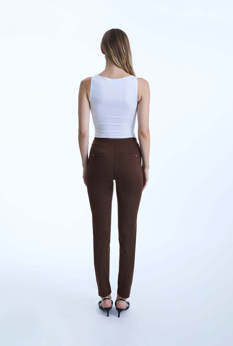 Brown Cigarette Trousers