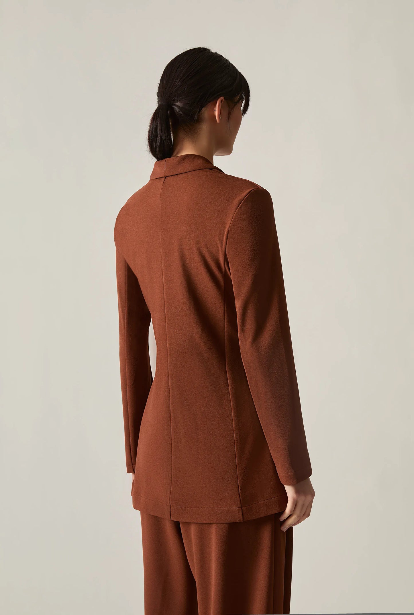 Rust Side Sash Blazer