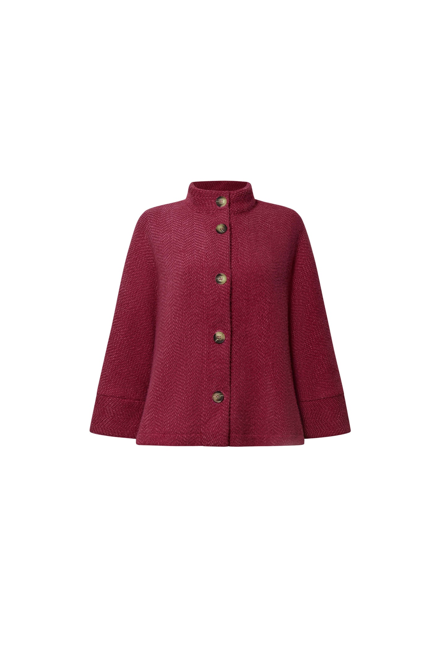 Burgundy Batwing Jacket