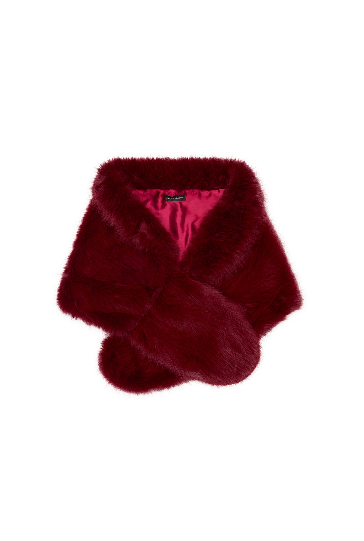 Burgundy Faux Fur Wrap