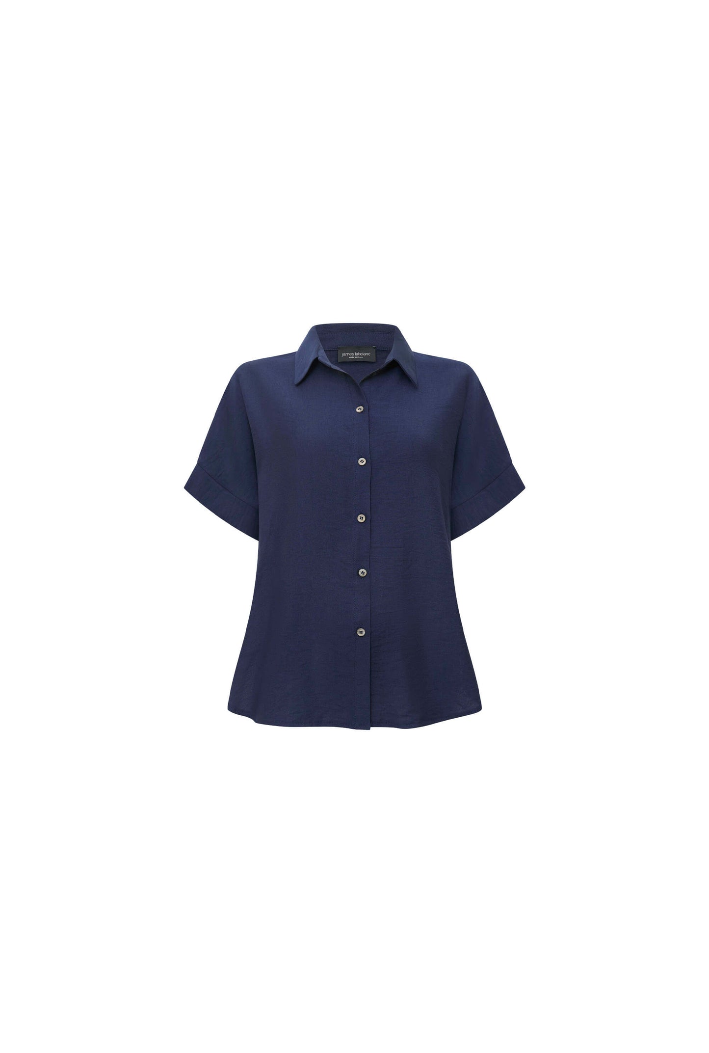 Button-down Navy Top