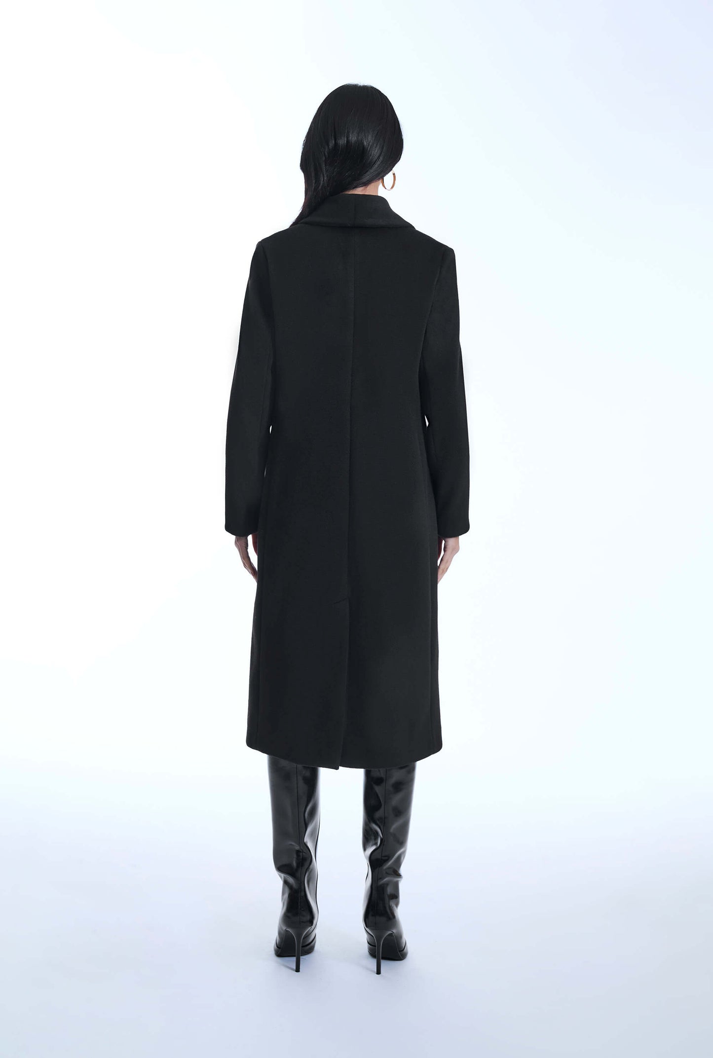 Button Black Coat