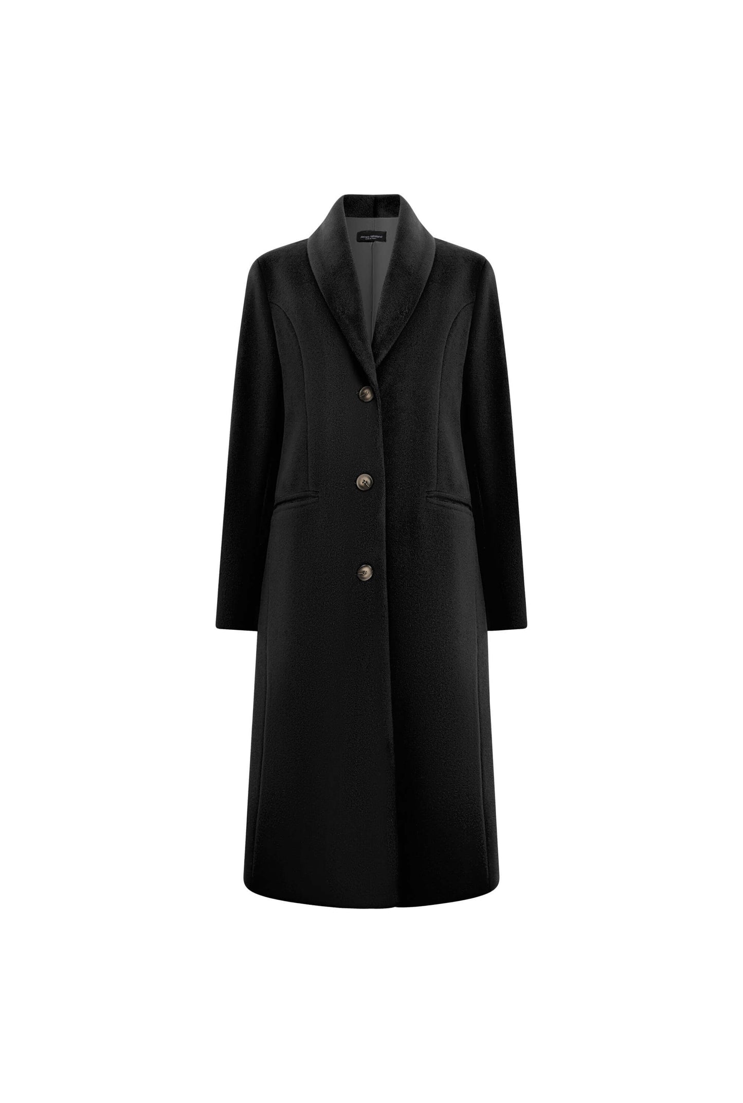 Button Black Coat