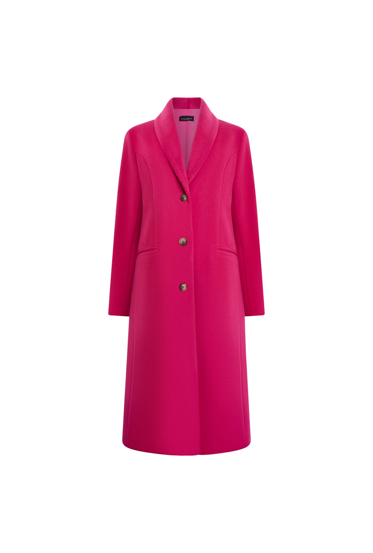 Button Fuchsia Coat