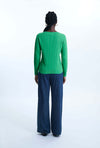 Cable Knit Jumper Green