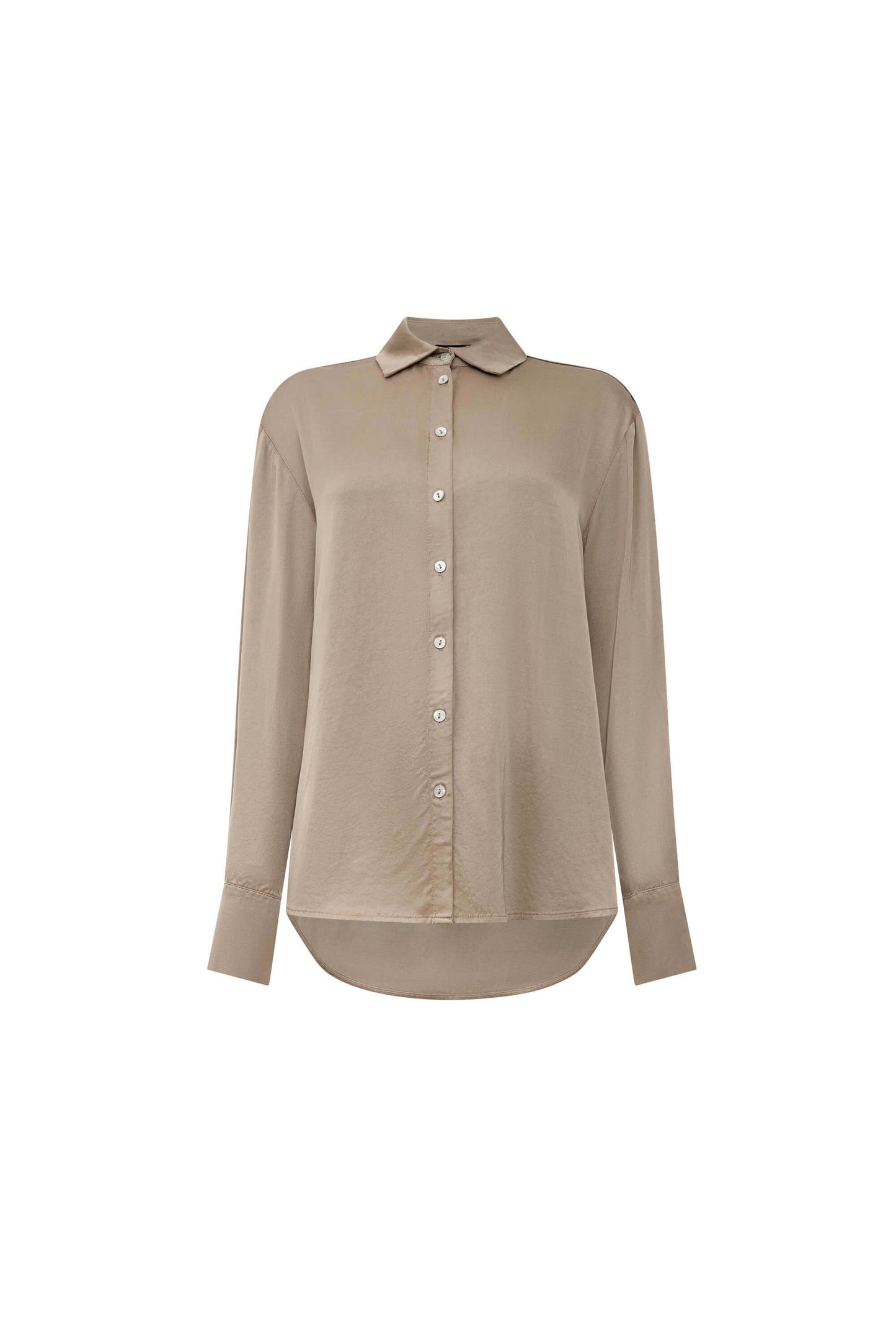 Camel Satin Finish Shirt