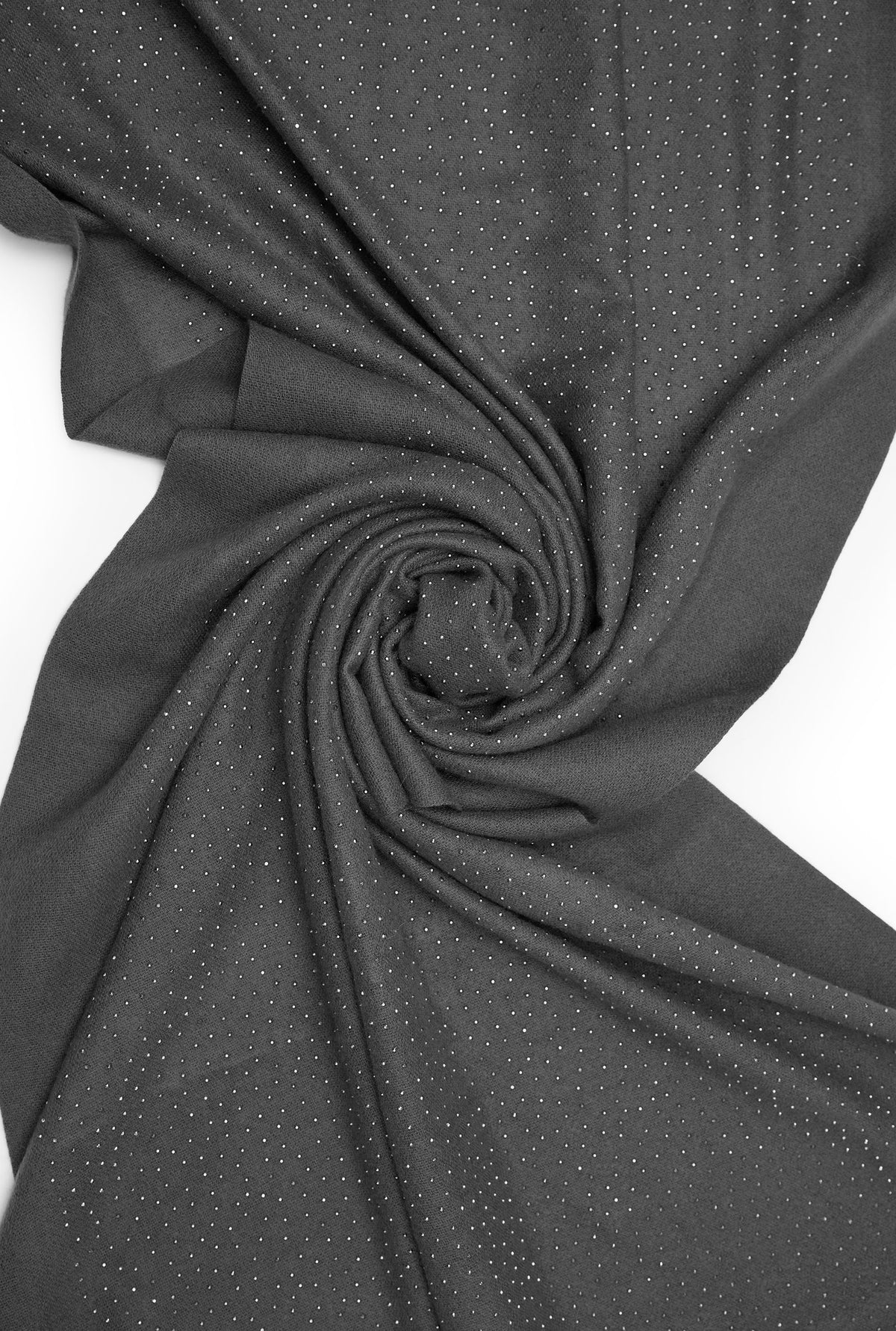Charcoal Silver Stud Scarf