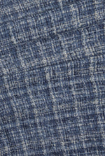 Check Detail Blanket Scarf Blue