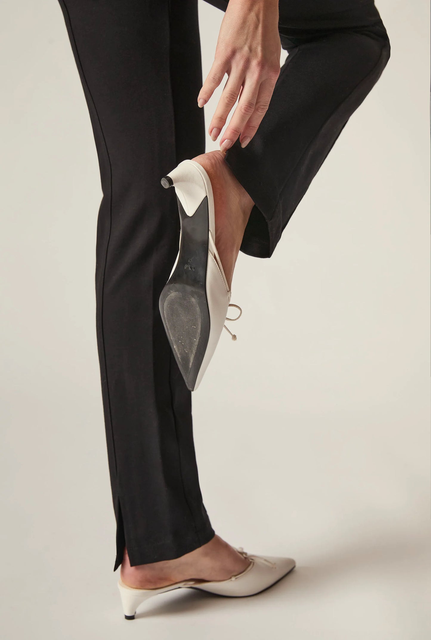 Cigarette Trousers Black