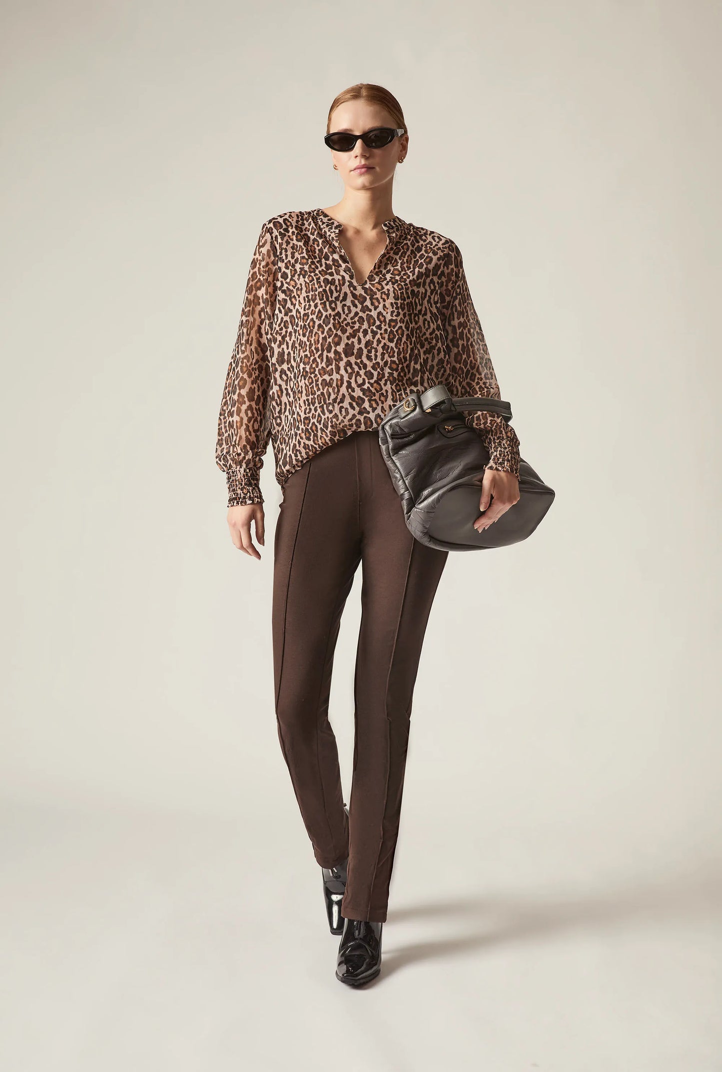 Cigarette Trousers Brown