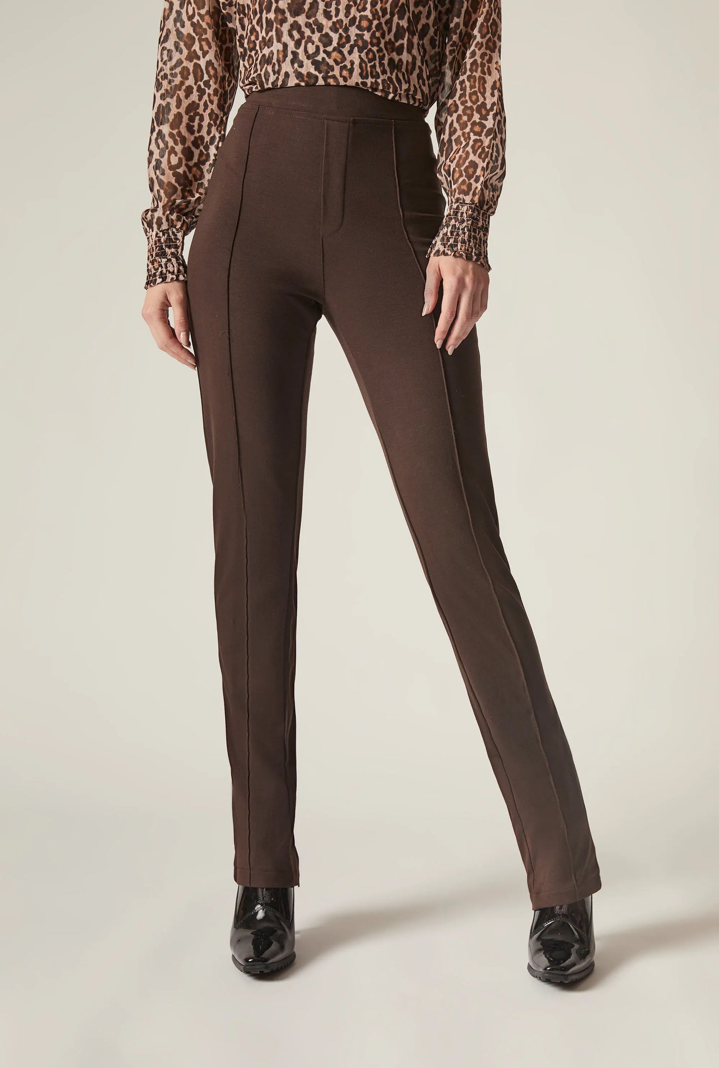 Cigarette Trousers Brown