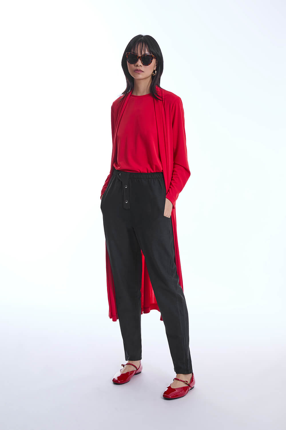 Cotton Black Trousers