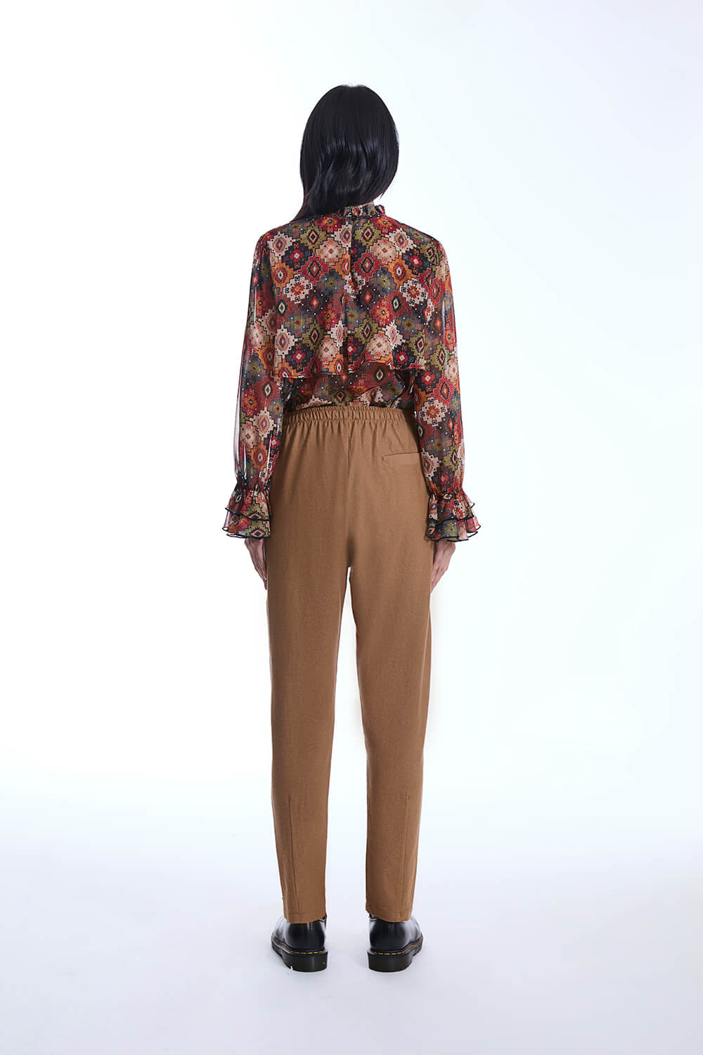 Cotton Camel Trousers