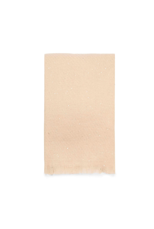 Cream Sequin Detail Scarf