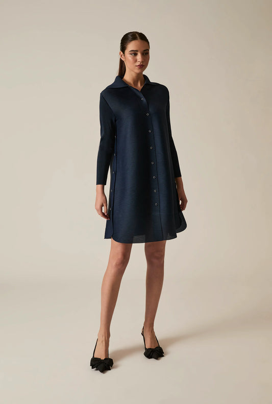 Dark Navy Shirt Dress