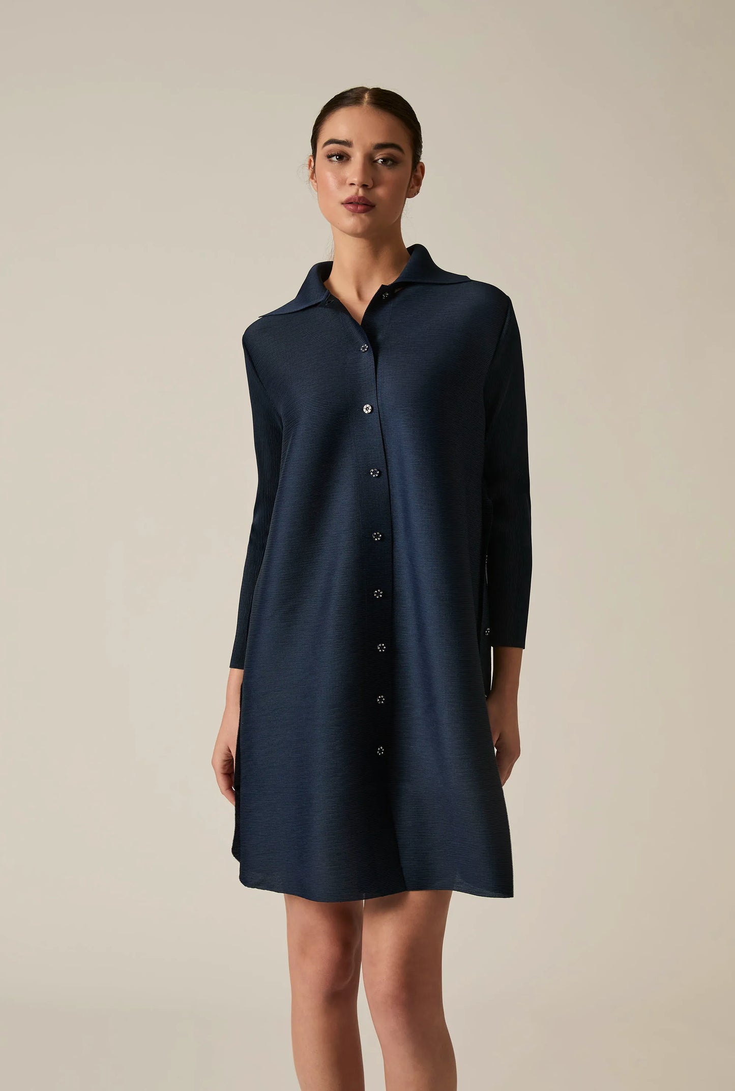 Dark Navy Shirt Dress