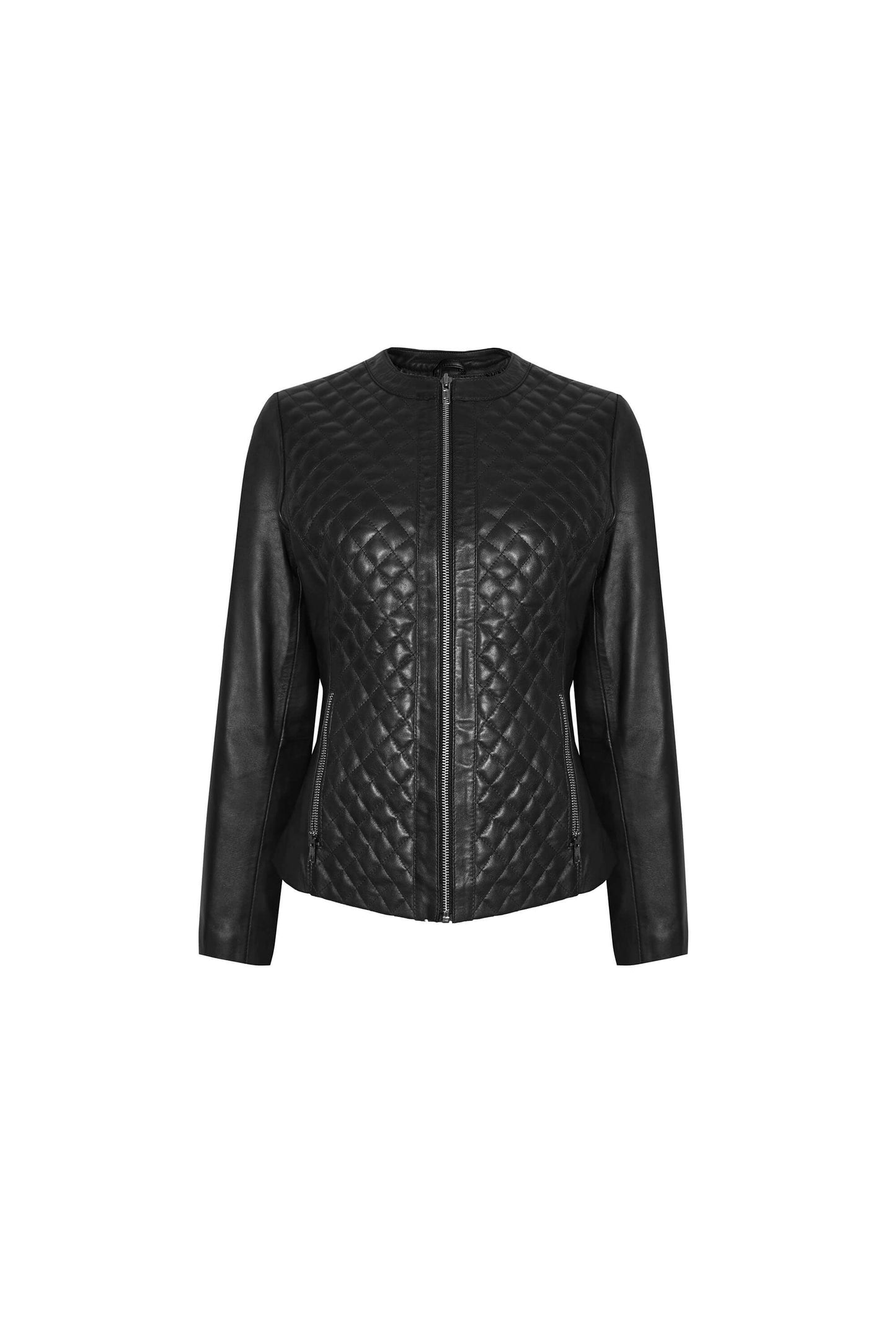 Diamond Black Leather Jacket