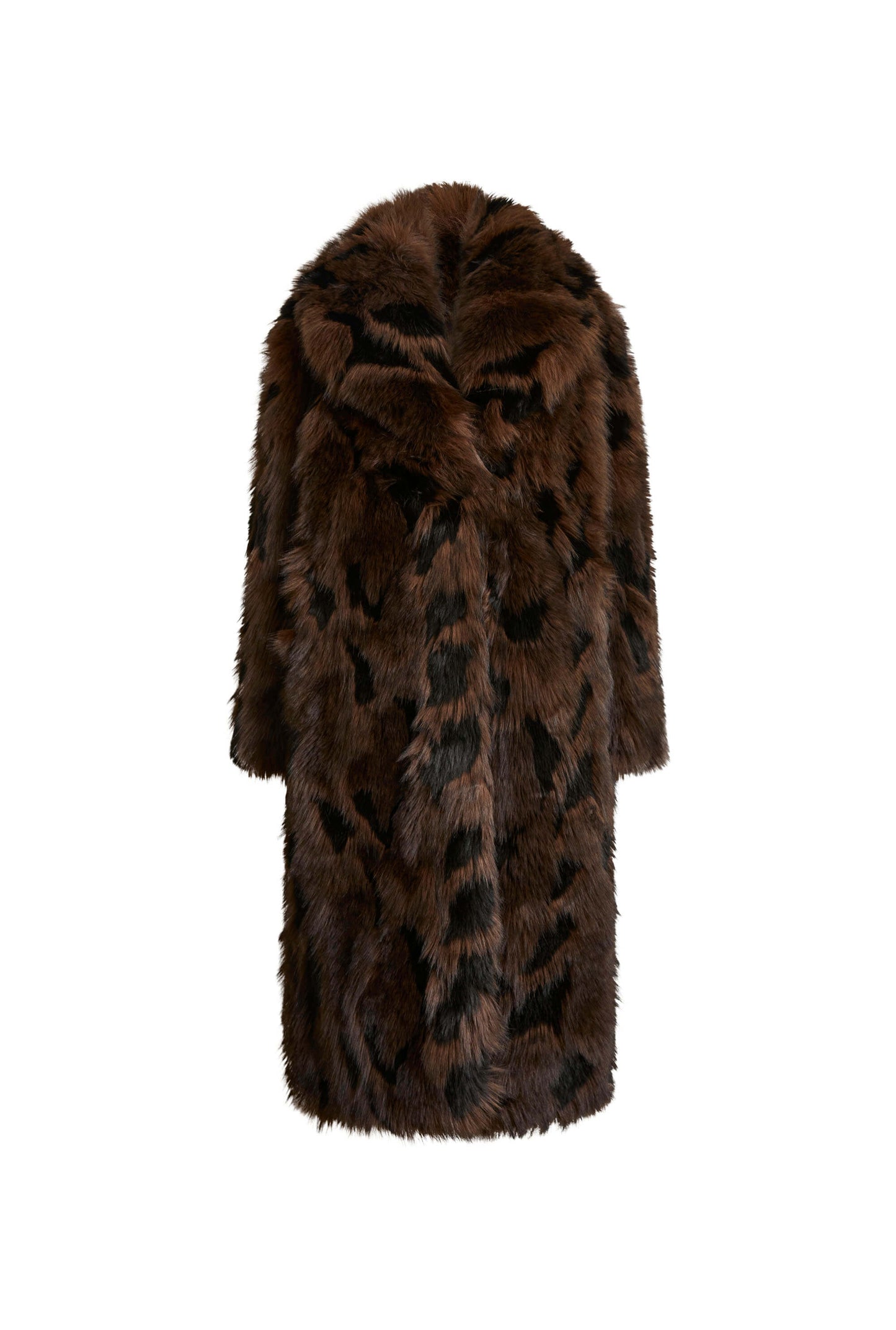 Distressed Faux Fur Coat