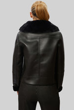 Faux Leather Jacket Black