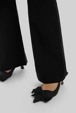 Front Seam Trousers In Black