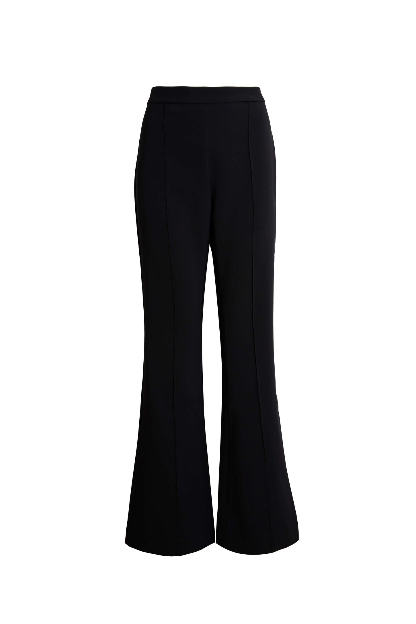 Front Seam Trousers In Black