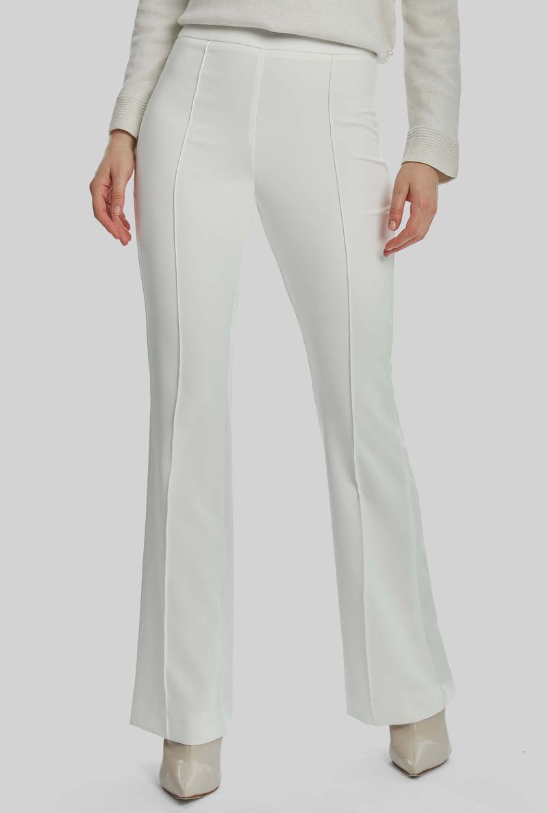 Front Seam Trousers In White