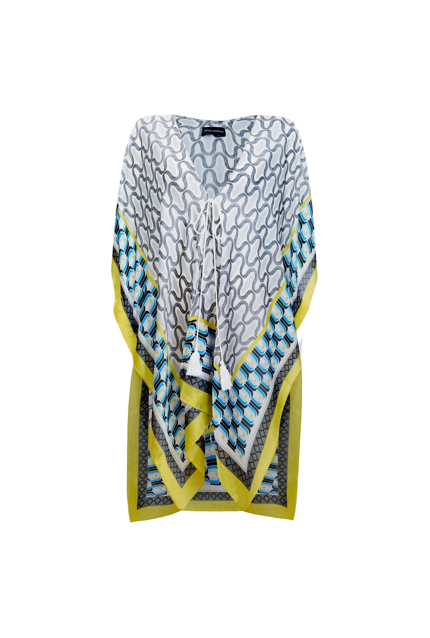 Geometric Print Kaftan Yellow