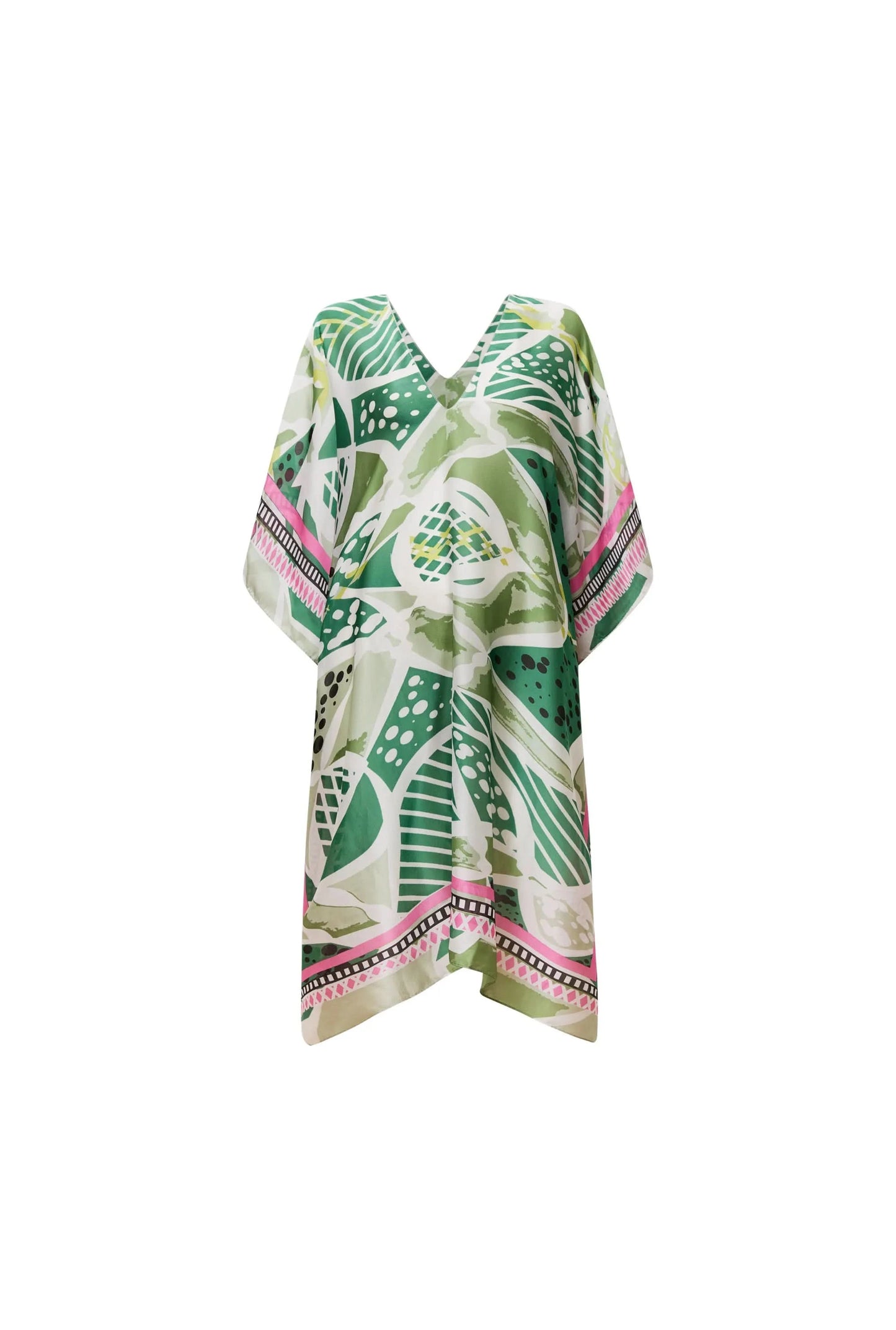 Green Petal Mosaic Kaftan