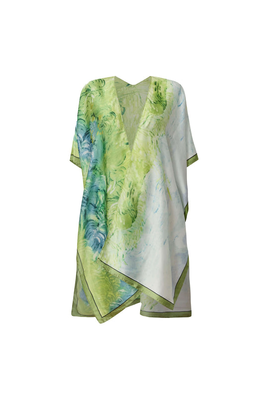 Green Watercolour Kaftan