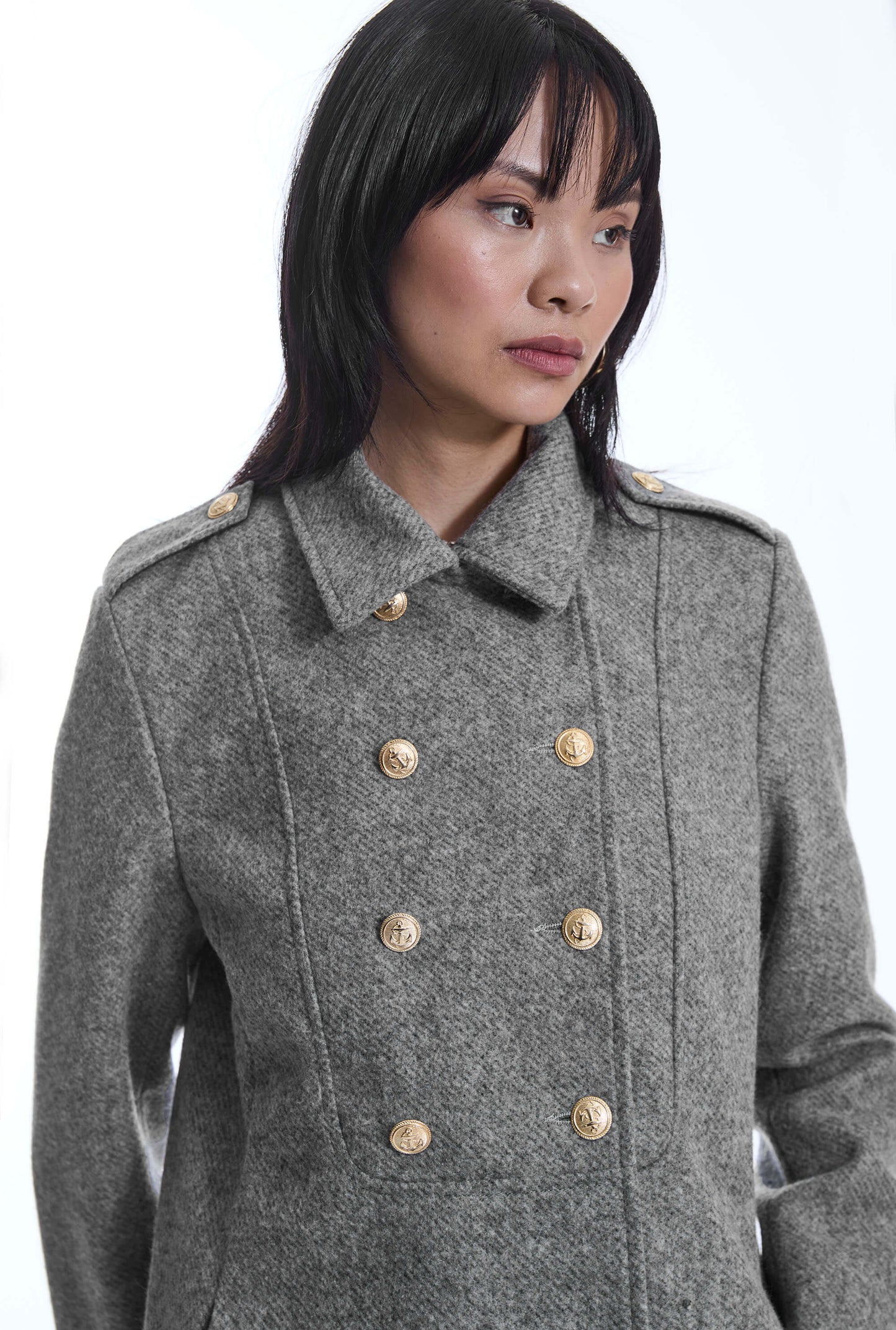 Grey Military Coat