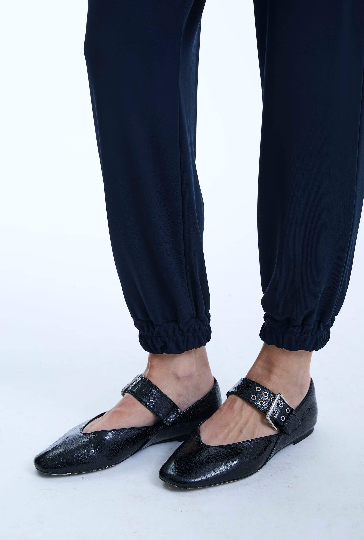 Jersey Navy Trousers