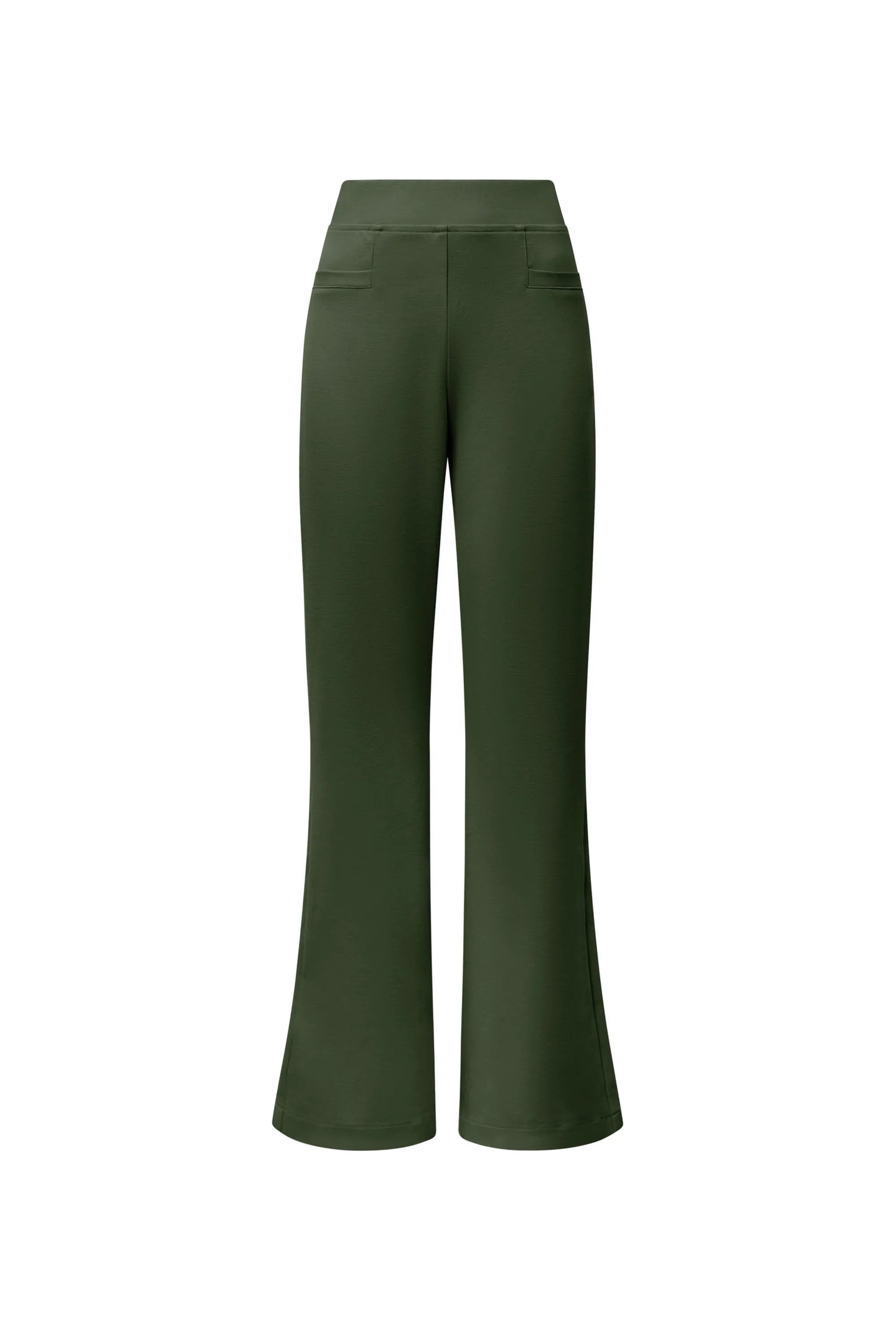Khaki Bootleg Trousers