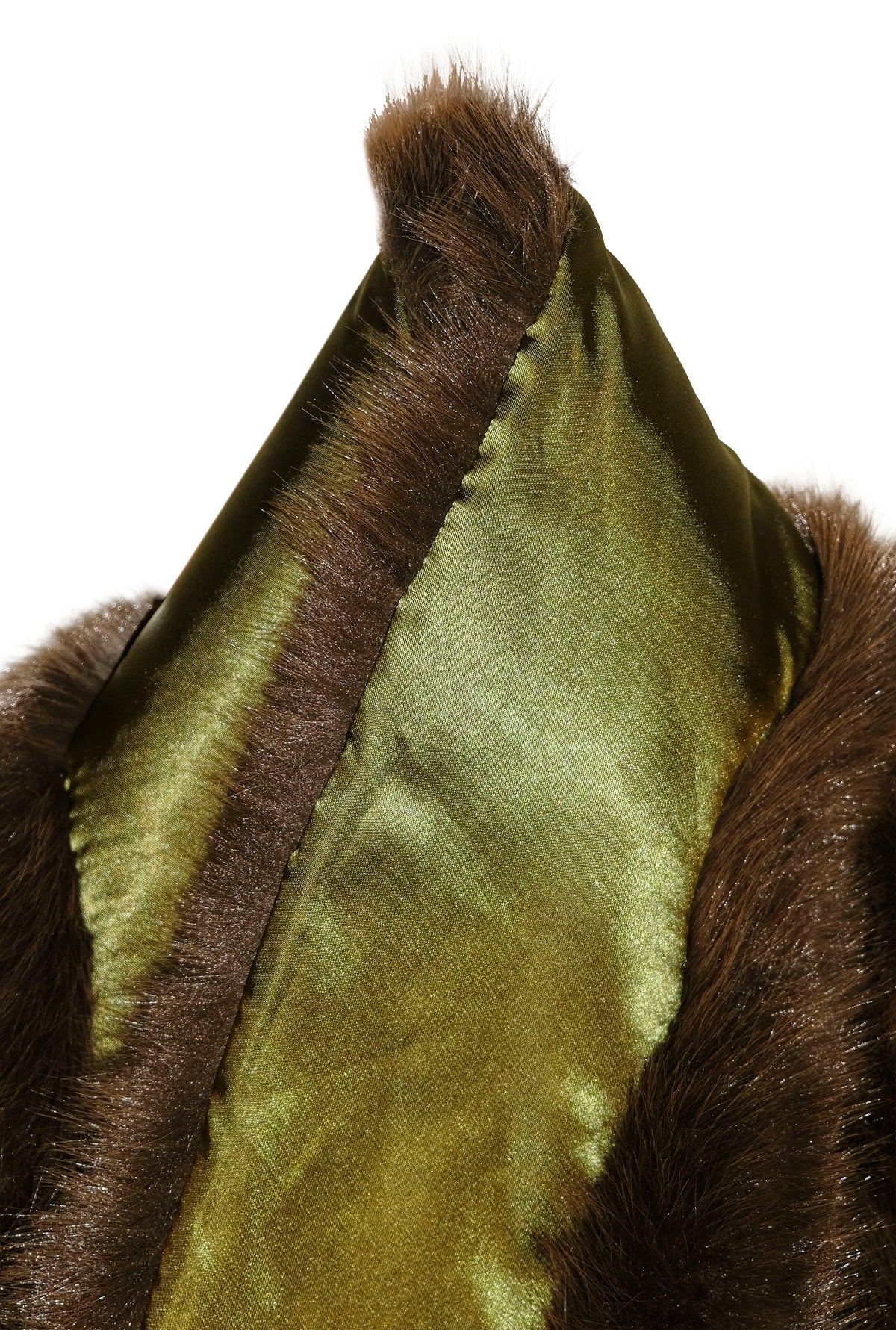 Khaki Green Faux Fur Wrap