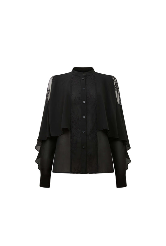 Lace Front Detail Shirt