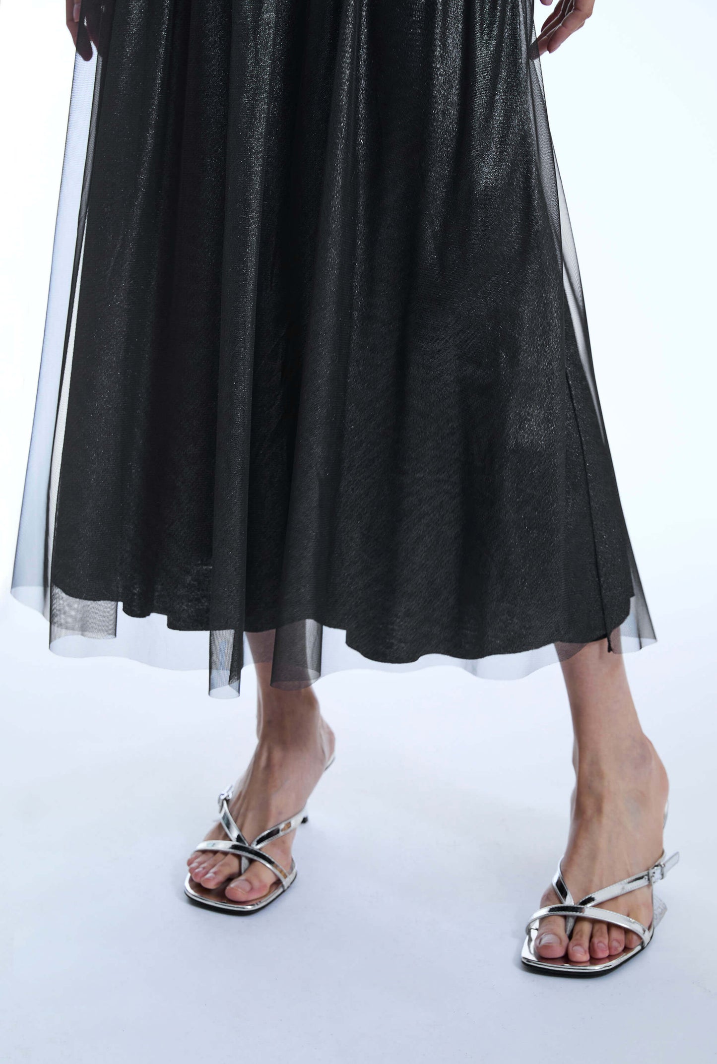 Laminated Tulle Skirt