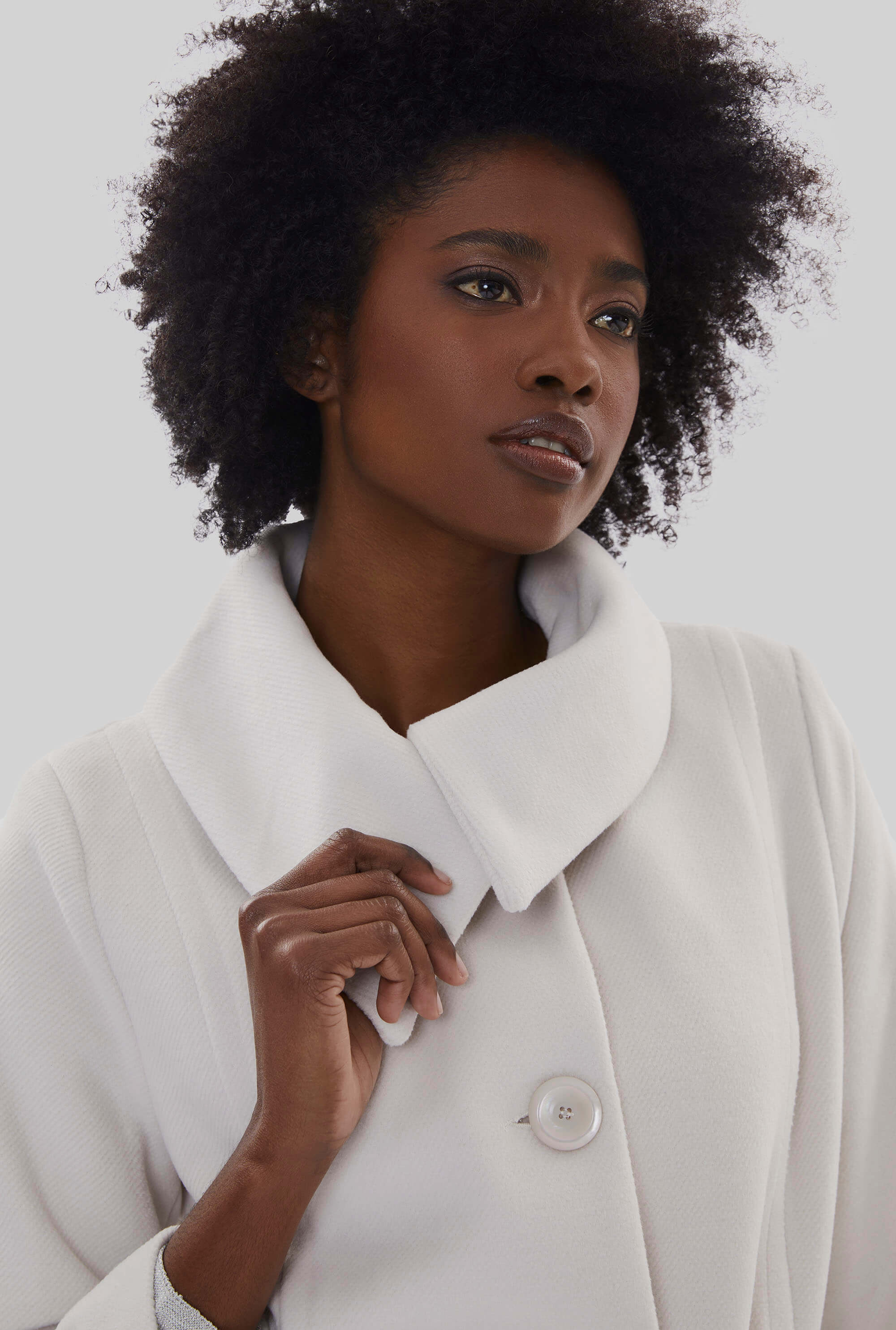 Large collar coat deals