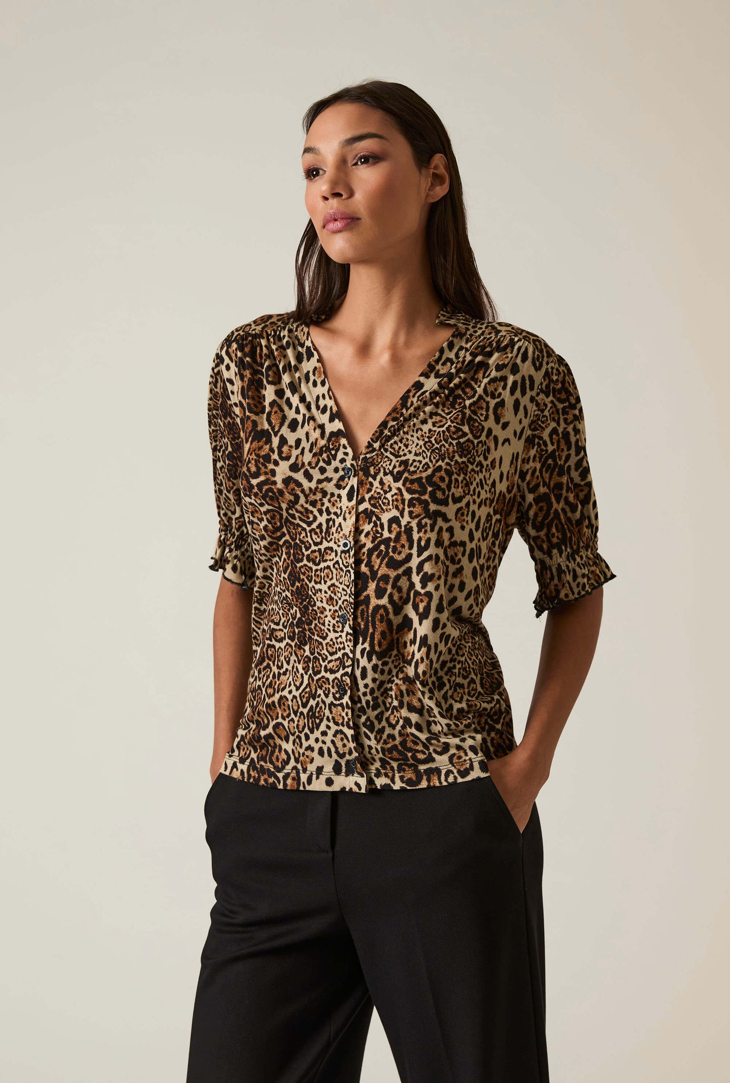 Leopard Print Blouse