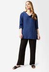 Linen Cowl Neck Top
