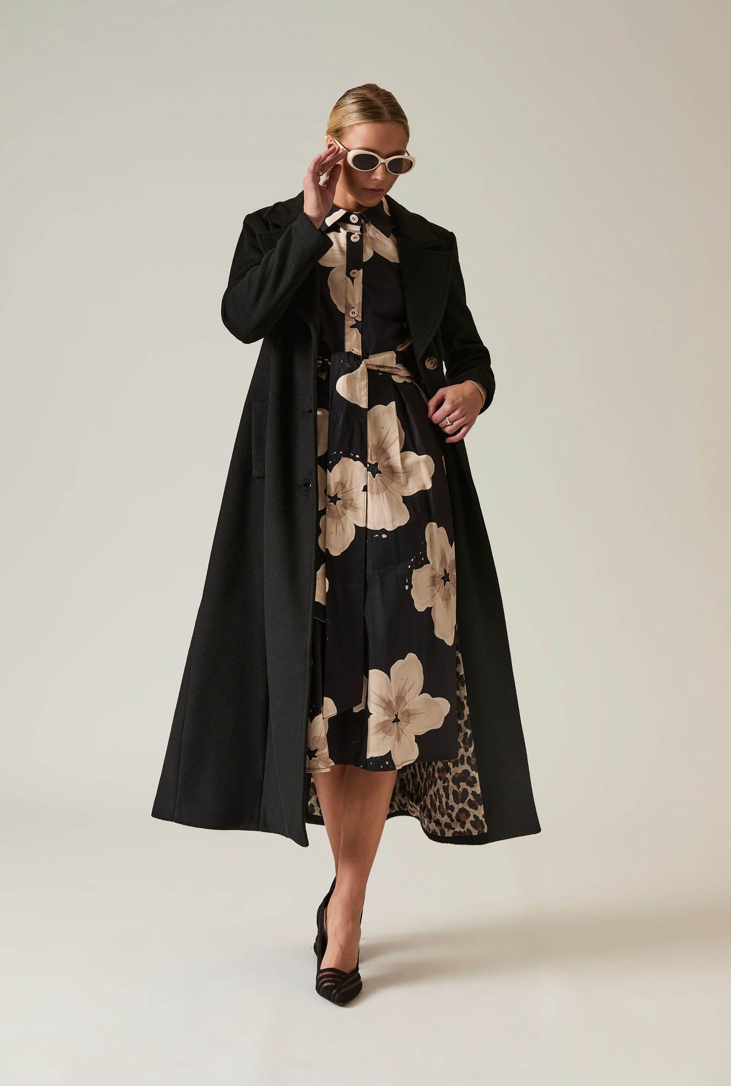 Long Black Classic Coat