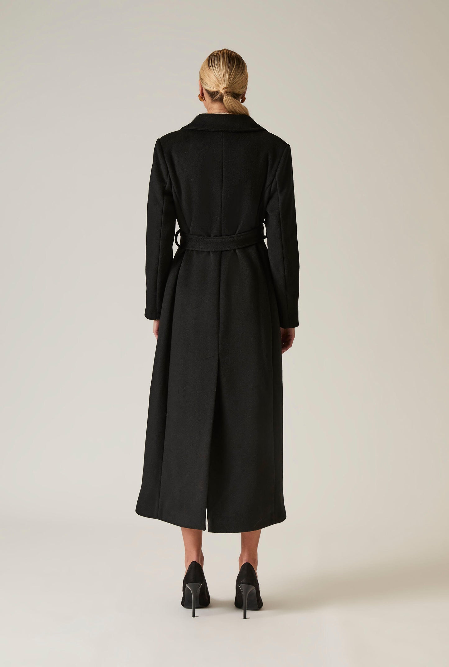 Long Black Classic Coat