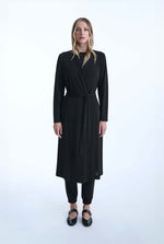 Long Black Jersey Cardigan