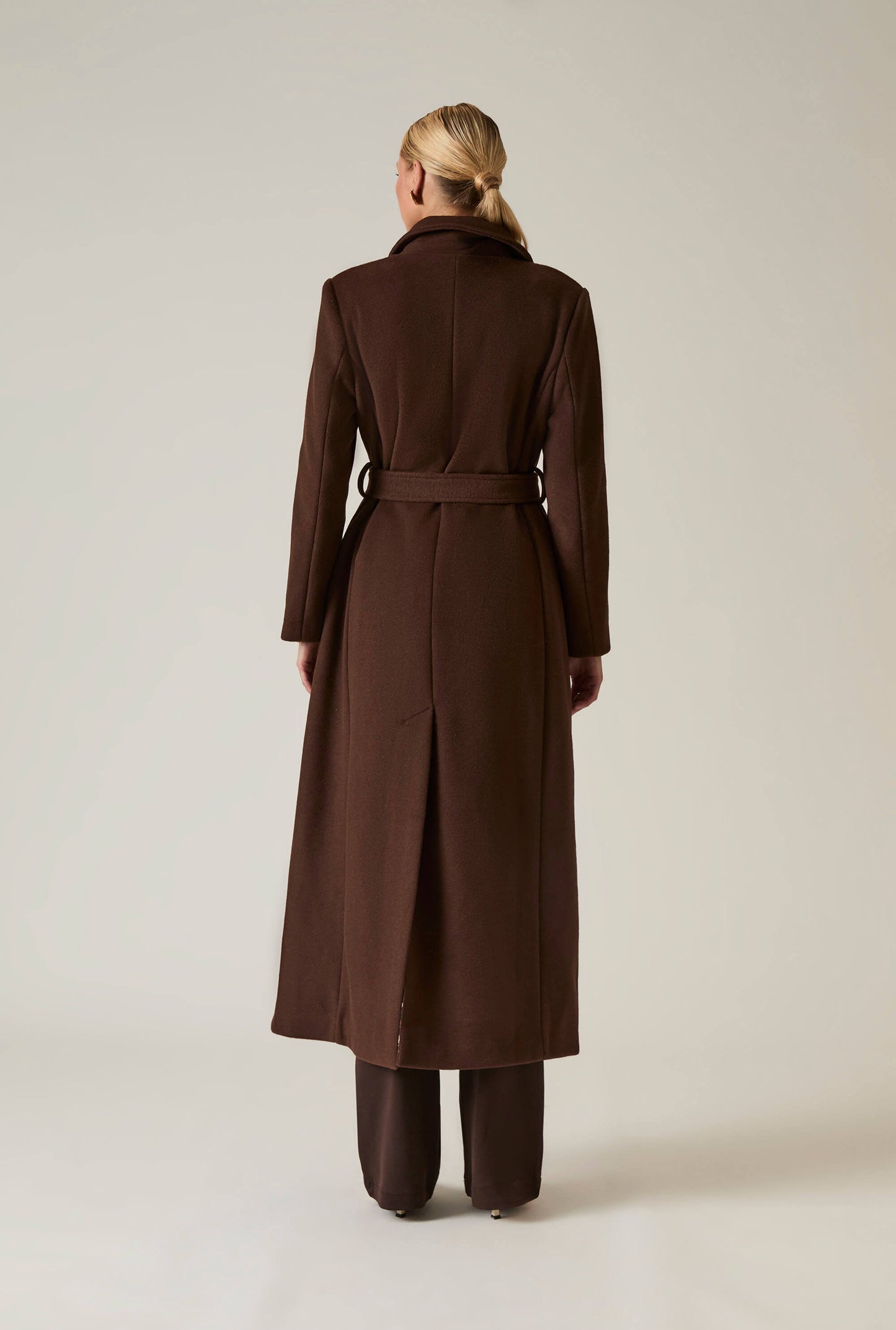 Long Brown Classic Coat