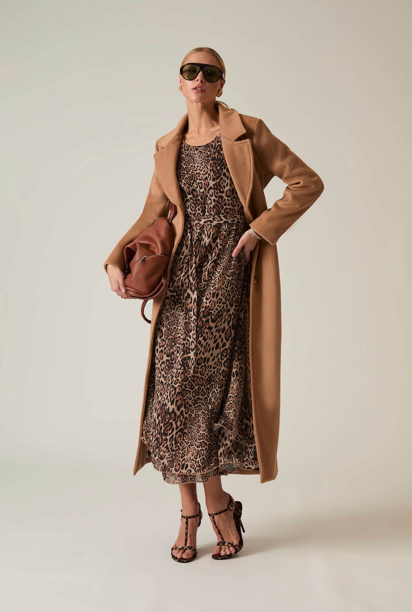 Long Camel Classic Coat