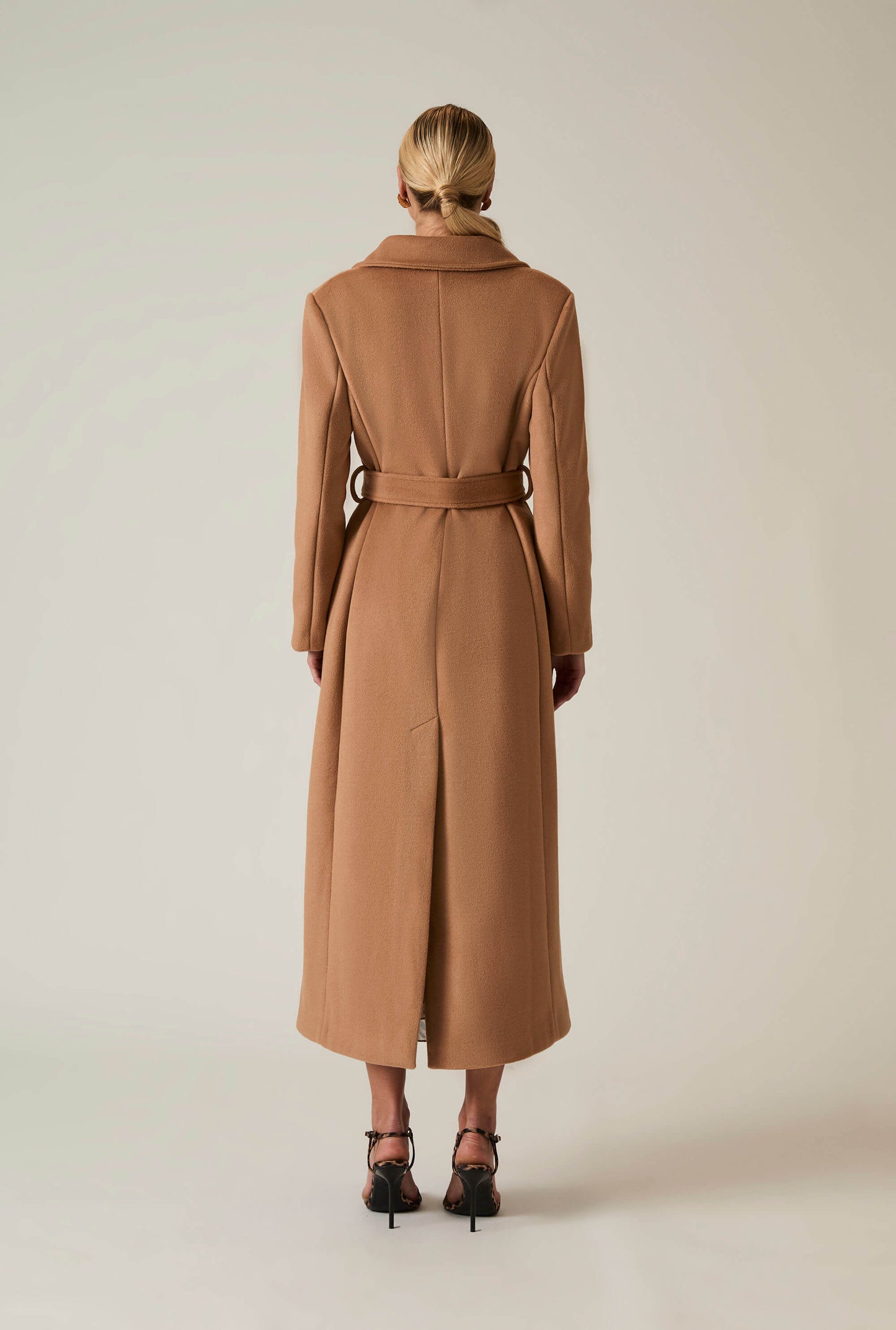 Long Camel Classic Coat