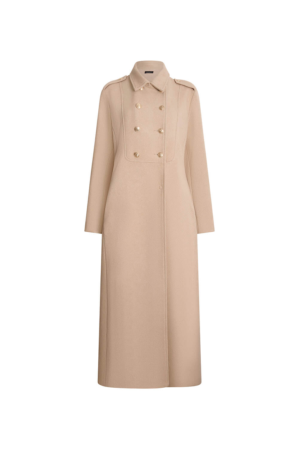 Long Military Camel Coat