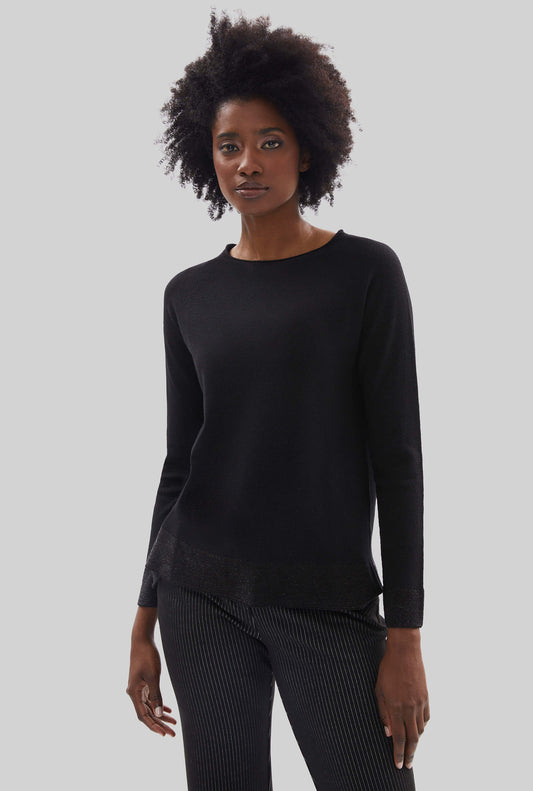 Lurex Detail Jumper Black