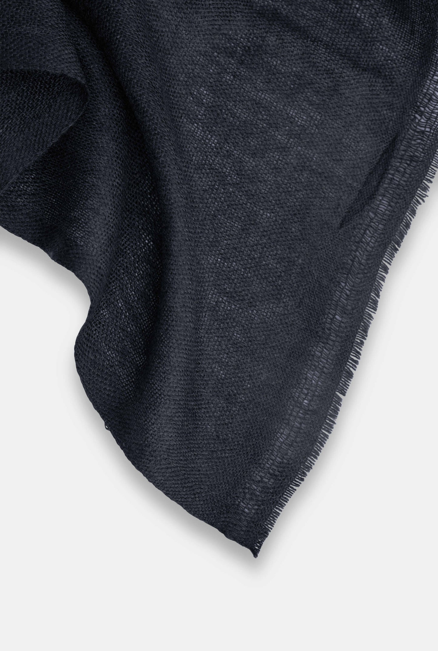 Navy 2‑ply Cashmere Scarf