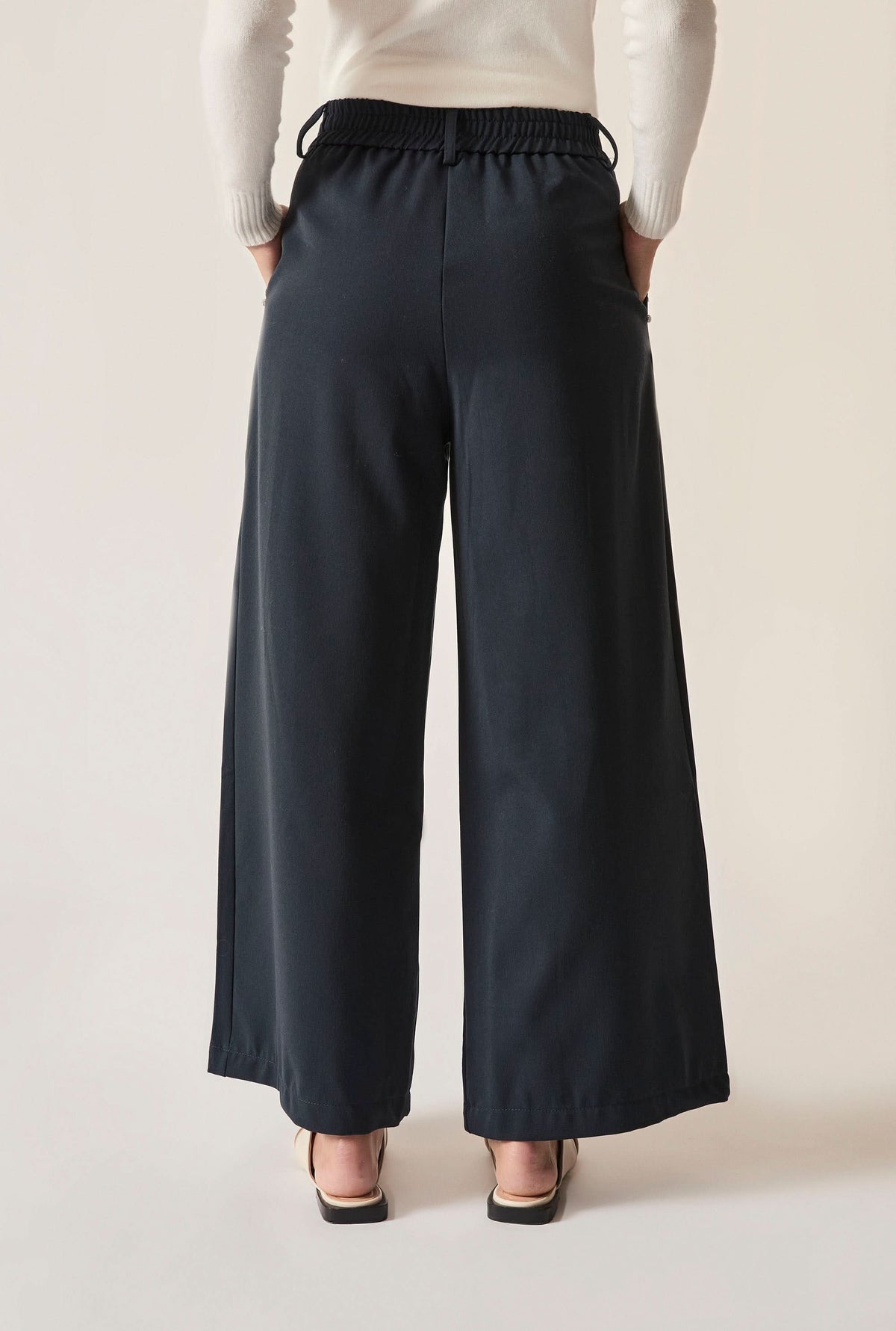 Navy Crystal Trim Trousers