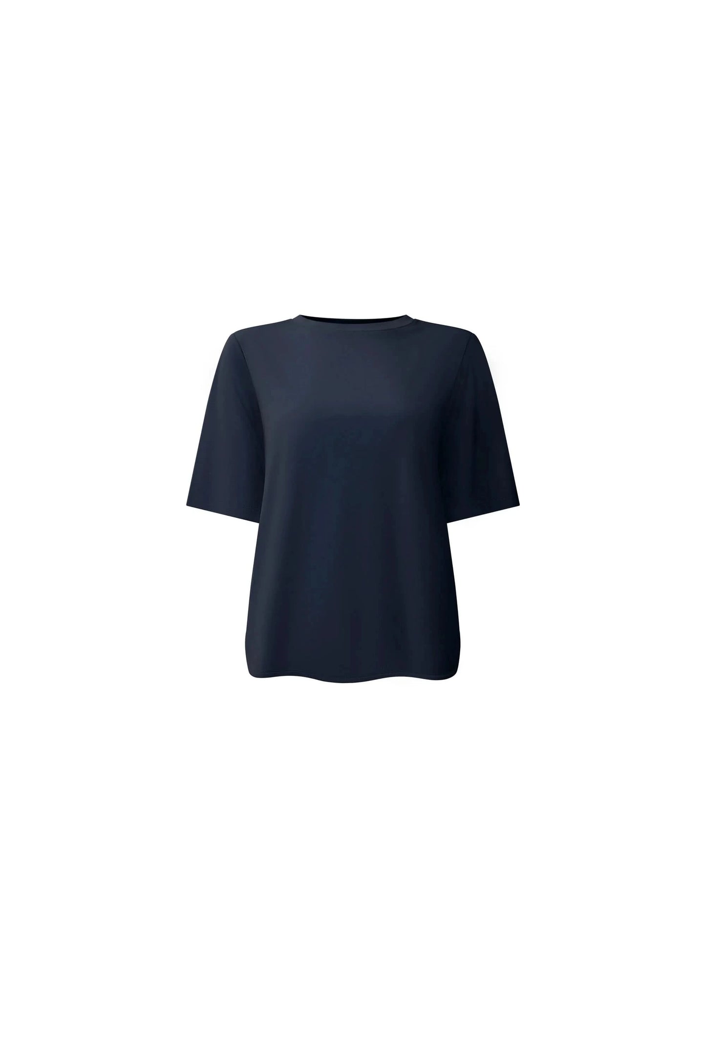Navy Jersey Relaxed Top