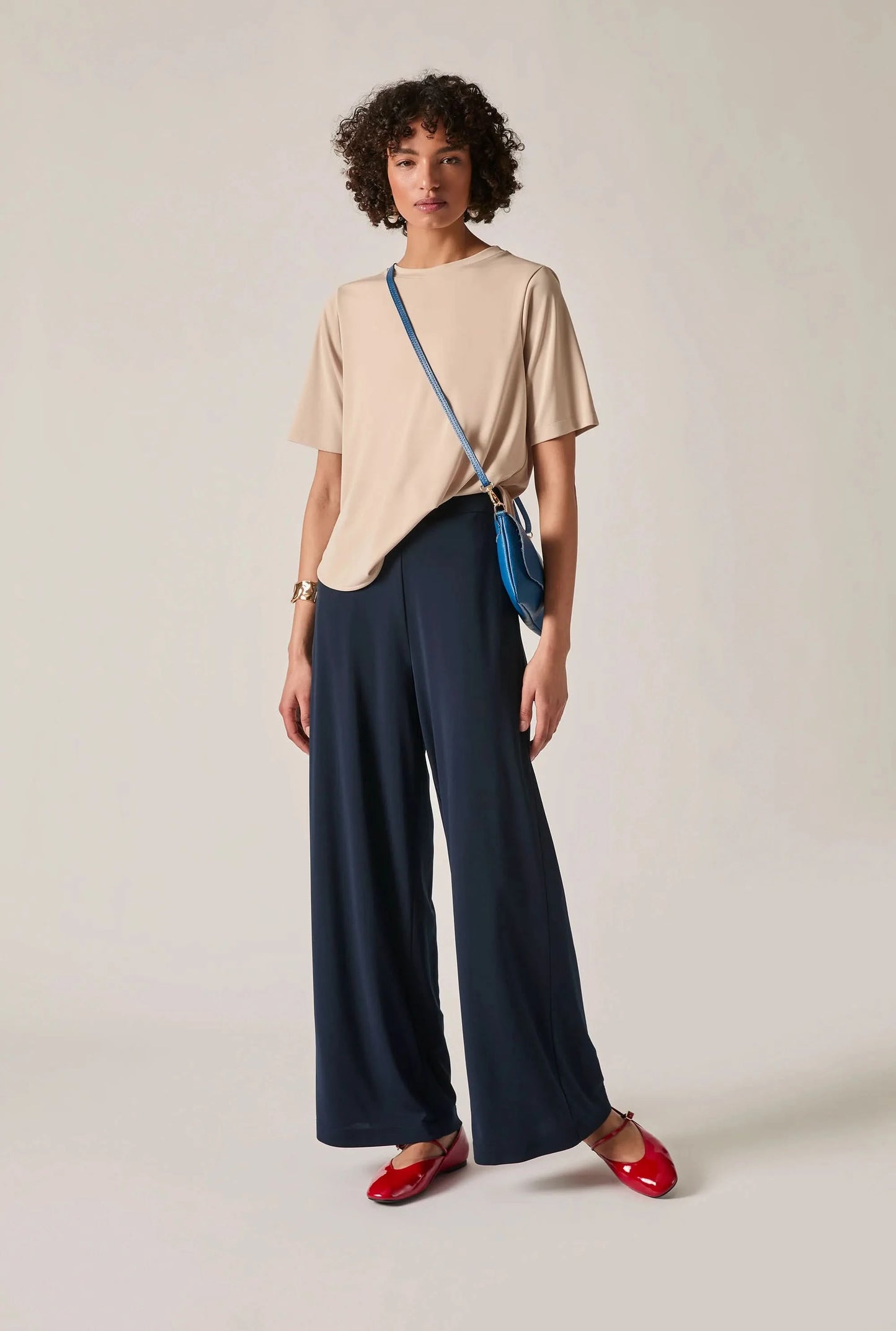 Navy Palazzo Pants